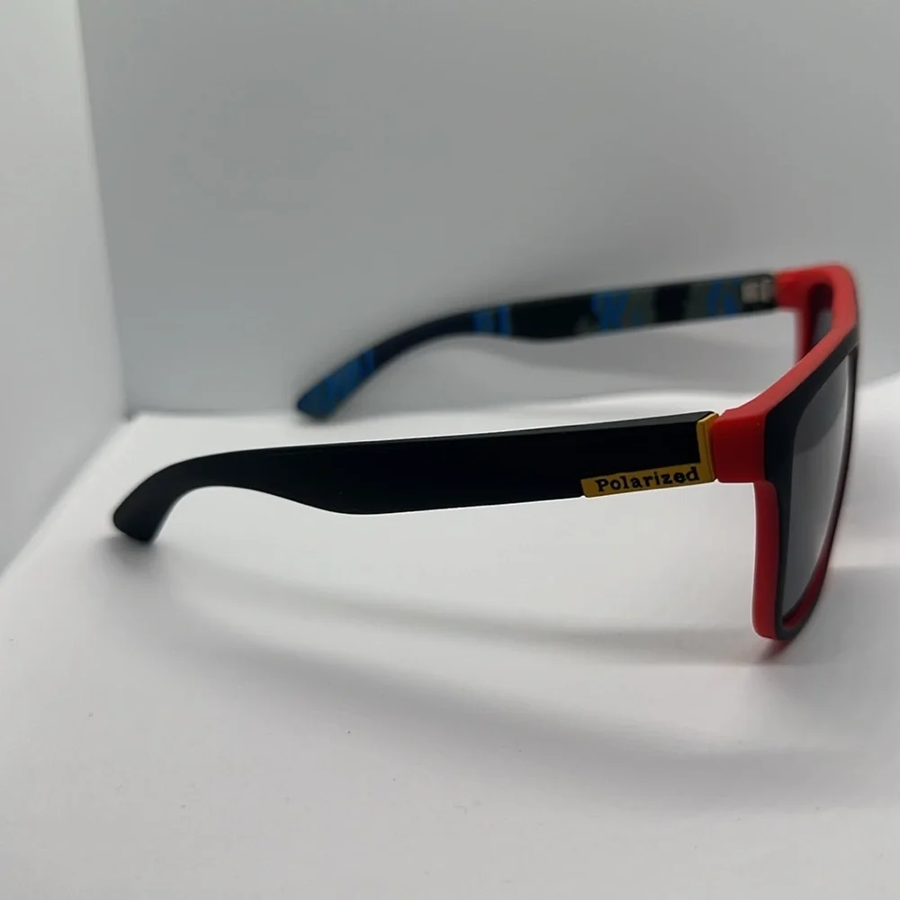 🔥NEW Polarized UV protection Sunglasses - Black & Red Sporty Style - unisex